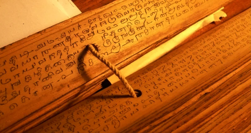Ancient Nadi palm leaf manuscript