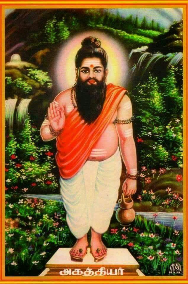 Painting of Agastya Muni, the ancient sage